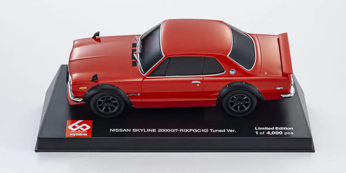 Kyosho MZP466R60 ASC MA-020 NISSAN SKYLINE 2000GT-R (KPGC10) Tuned Ver. Red 60th Anniversary - BanzaiHobby