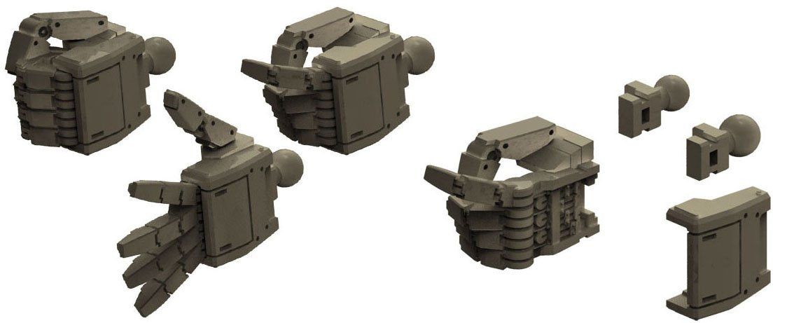 Banzai Hobby - Bandai 1/144 MS Hand 04 (Foederation/L Size