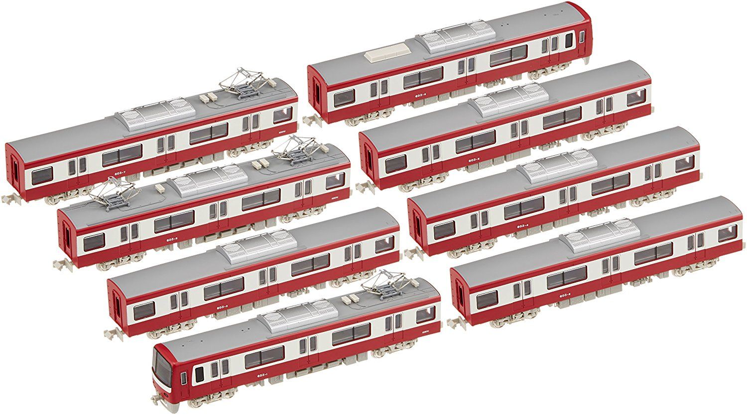 Greenmax Keikyu Type 600 Eight Car Formation Set (w/Motor) (8-Car Set) - BanzaiHobby