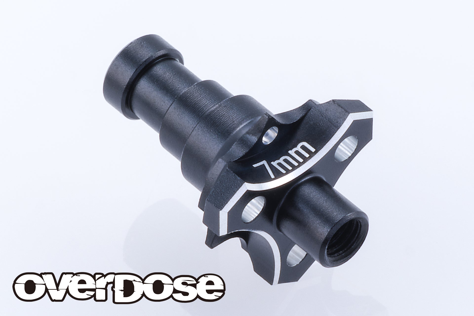 (PO APR 2026) OVERDOSE OD3988 Aluminum One Piece Axle Shaft Type-2 (For OD/RWD Front/7mm/Black)
