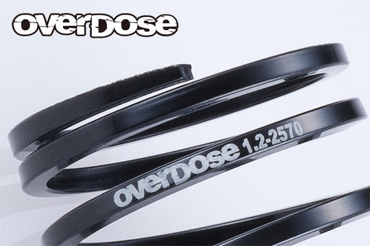 OVERDOSE OD3994 4Edge Shock Spring 1.2-2560 (Wire diameter 1.2, 6.0 coils, free length 25mm/2pcs) - BanzaiHobby
