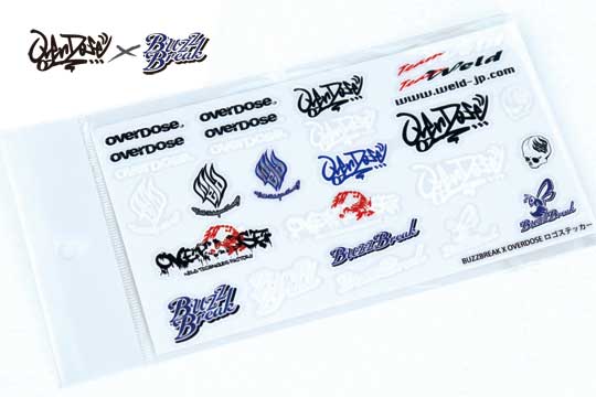OVERDOSE BB-ST-003 OVERDOSE x BUZZ BREAK logo sticker - BanzaiHobby