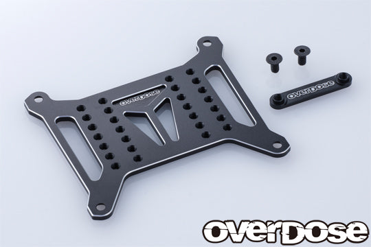 OVERDOSE OD3816 Aluminum Battery Plate Set Type-2 (For GALM, GALM ver.2 / Black) - BanzaiHobby