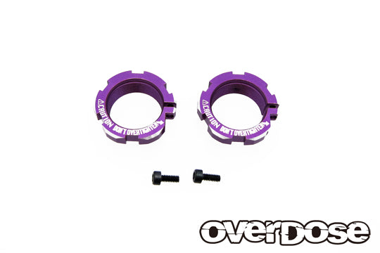 [PO JUNE 2024] OVERDOSE OD3879 Aluminium Adjustment Nut Purple (For HG Shock / 2pcs) - BanzaiHobby