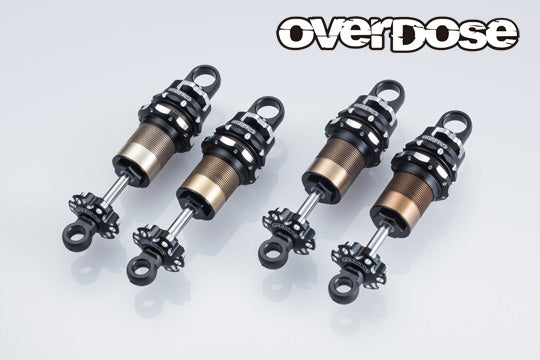 OVERDOSE OD3902 High Grade Shock Set Spec.4 Black (Adjustable, 4pcs) - BanzaiHobby