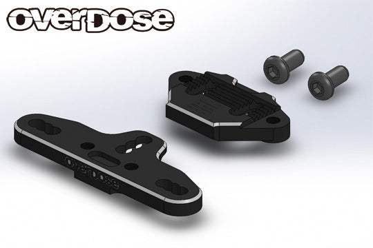 OVERDOSE OD3905 Adjustable Steering Base (For O3548 / Black) - BanzaiHobby