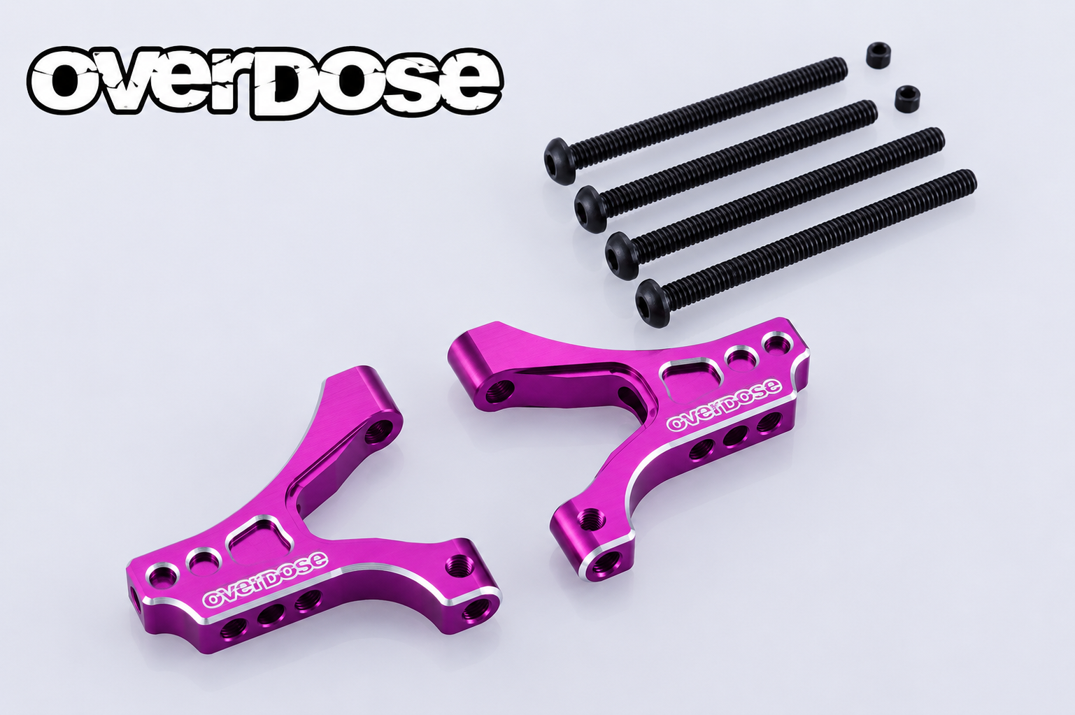 (PO OCT 2026) OVERDOSE OD3940 ES Aluminum Front Suspension Arm Type-2 (For OD/Purple)