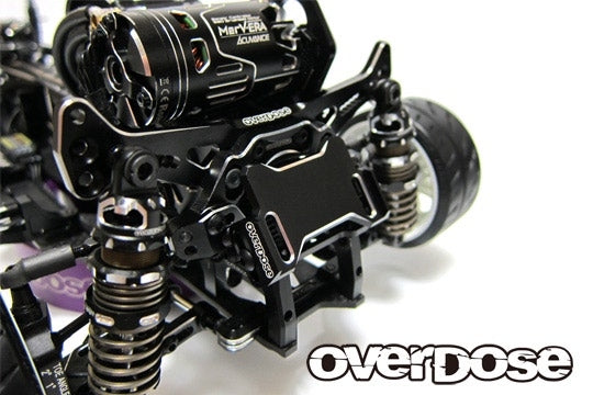 OVERDOSE OD3976 JT Aluminum Rear ESC Mount Type-2 (For GALM Series/Black) - BanzaiHobby