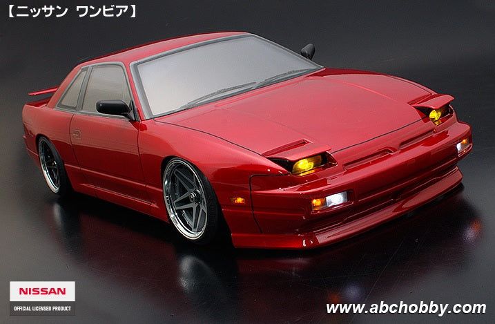 ABC Hobby 66175 NISSAN S13 w/ POP UPS ONE-VIA ZENKI BODY SET - BanzaiHobby