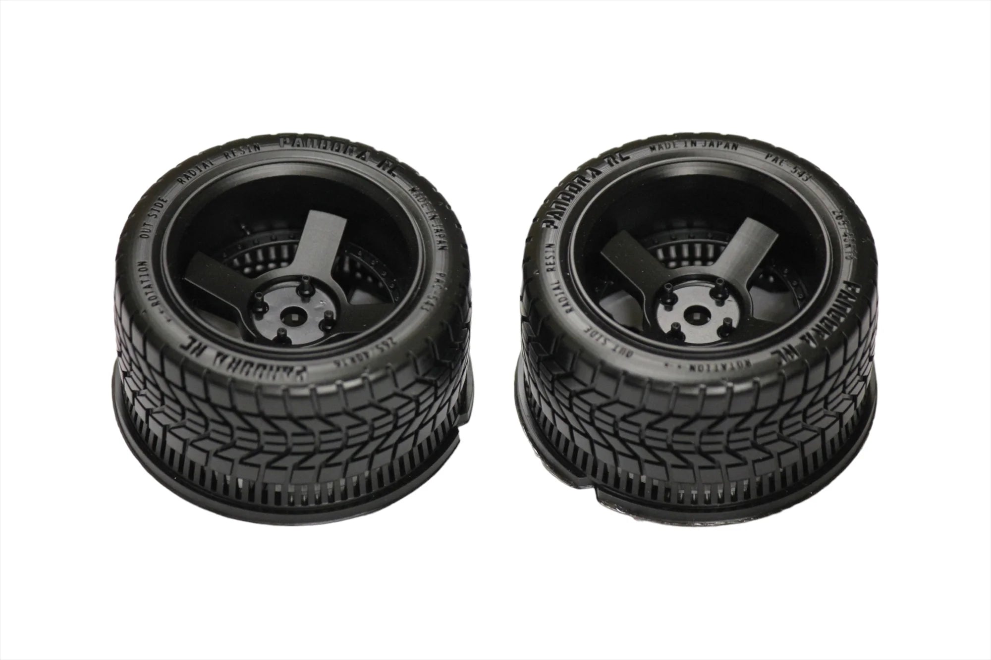 Pandora RC PAC-543 Display Small diameter wheels/tires ZERO-4/ 2pcs - BanzaiHobby
