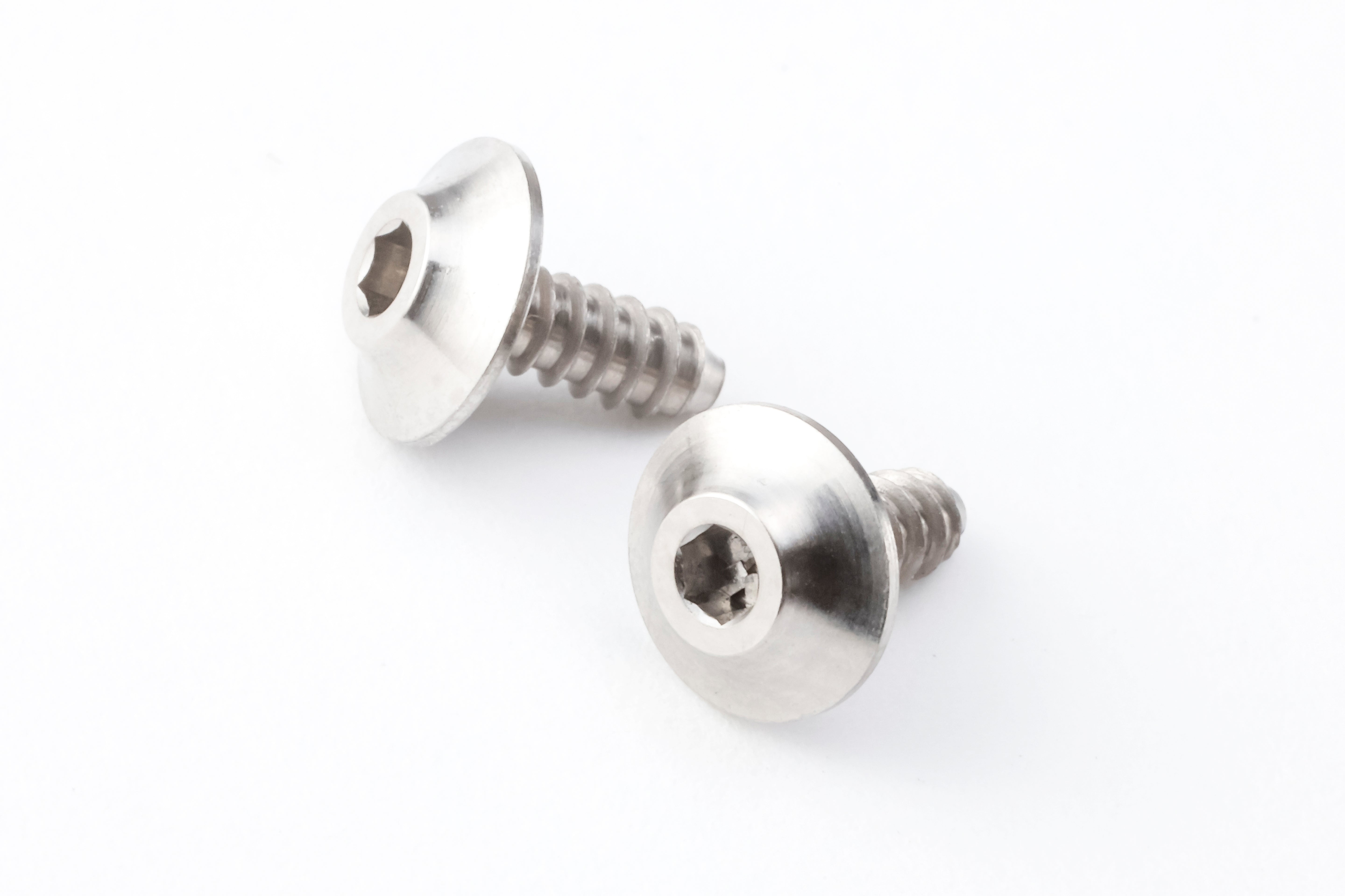 (PO JUL 2026) REVED HS-TS01 8810 STYLE SPM Titanium Wing Tapping Screws M2 x 5mm (2 pieces) - BanzaiHobby