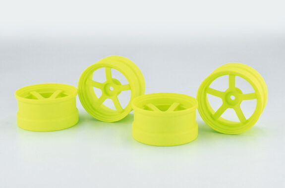 REVED RW-DP5Y8 Drift Wheel Fluorescent Yellow (Offset 8mm, 2pcs) - BanzaiHobby