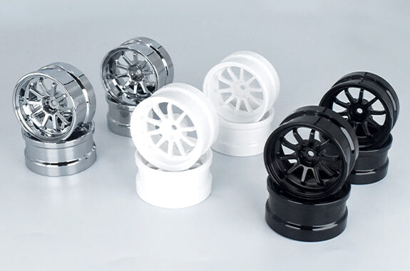 REVED RW-VR10K6 Drift Wheel Black Offset 6mm / 2pcs - BanzaiHobby