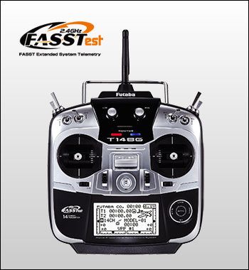 Futaba 14SG 2.4GHz FASSTest (T/R Set for Helicopter): Back Order