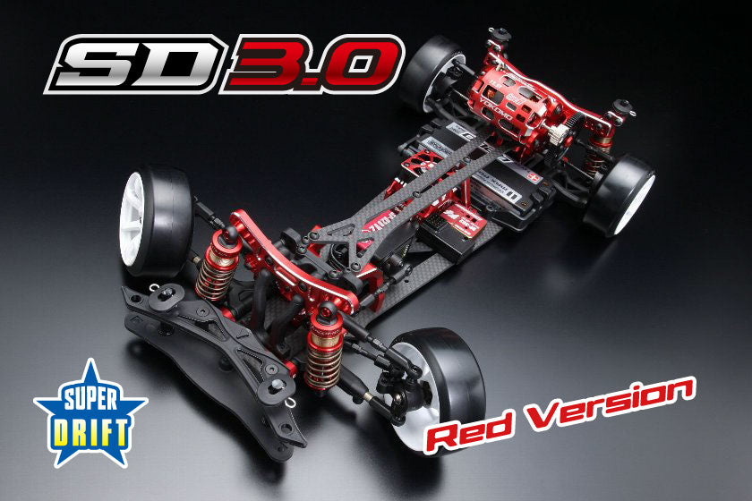 Yokomo SDR-030R Super Drift SD3.0 Red Version Assemble Kit - BanzaiHobby