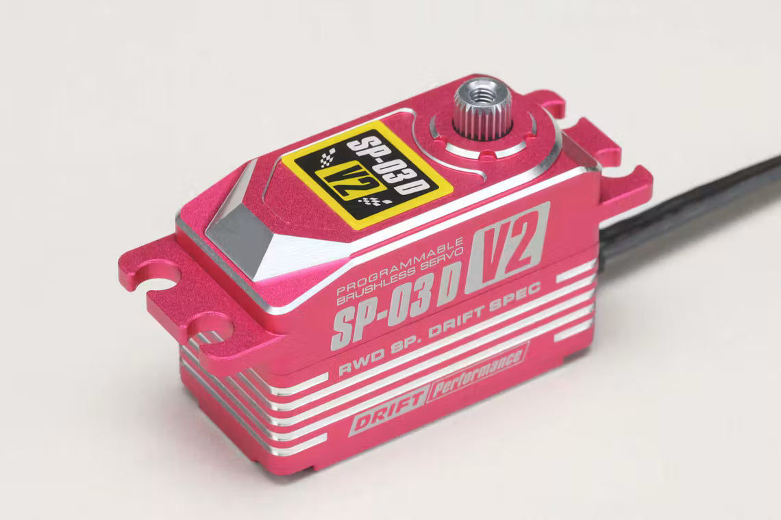 (PO OCT 2026) Yokomo SP-03DV2PI Digital Steering Servo for Drifting SP-03DV2 Pink Version