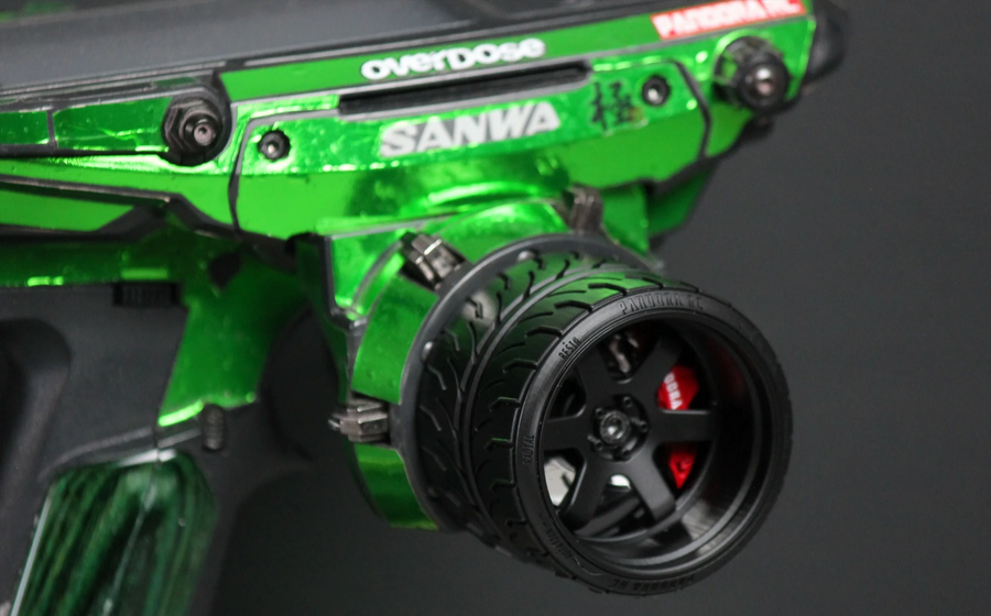 Pandora RC PAC-555 Transmitter Wheel for Sanwa M17 / MT-5 / MT-44 - BanzaiHobby