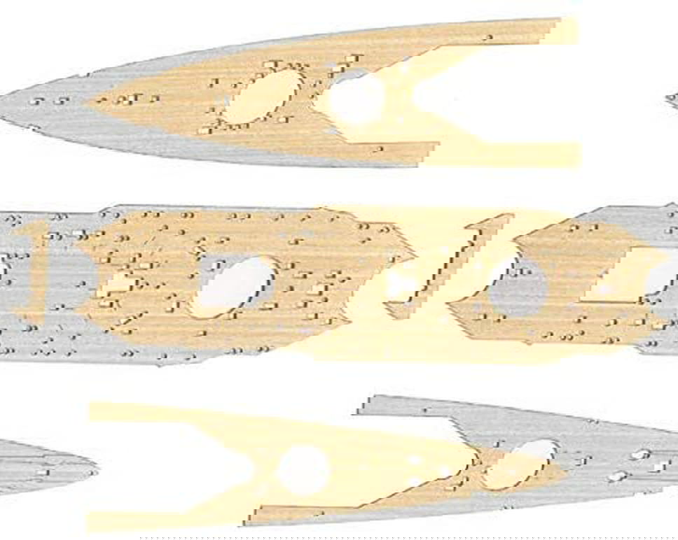 Fujimi Wood Deck Seal for IJN Battle Cruiser Amagi (w/Ship Name Plate) - BanzaiHobby