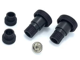 Square SGW-30A2 High Speed Gear & Super Hard Aluminum Pinion 25T Set for Tamiya GF-01 - BanzaiHobby