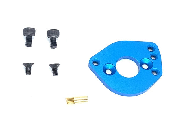Square TGX-121B 380 motor mounting plate (Blue) - BanzaiHobby