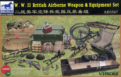 Bronco Models CBA3567 1/35 British WWII Airborne Weapon & Equipment Set - BanzaiHobby