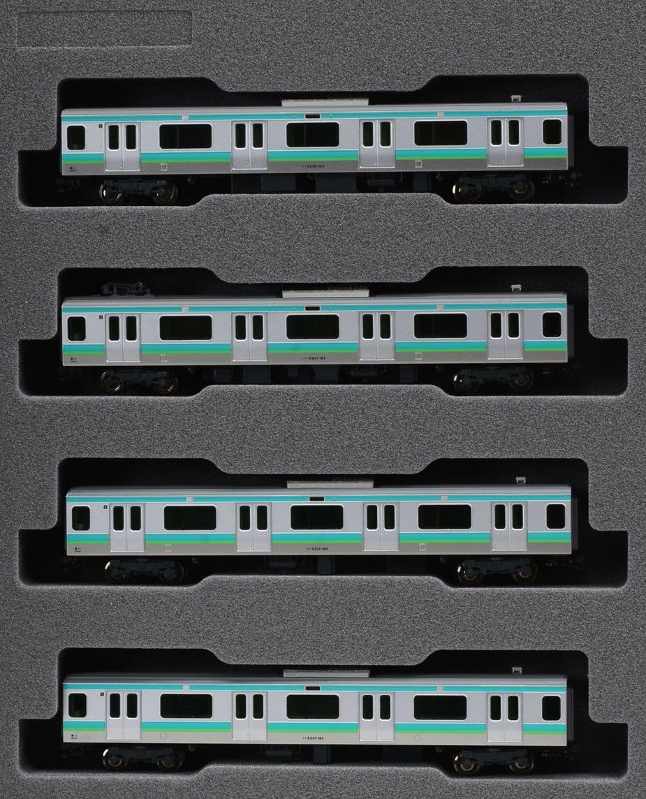 KATO 10-1338 E231 Joban Line/Ueno Tokyo Line (Add-On 4-Car Set) - BanzaiHobby