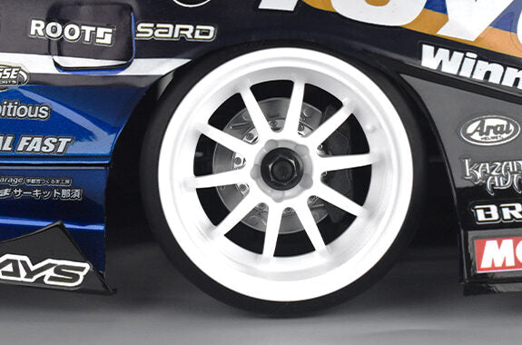 REVED RW-VR10W6 Drift Wheel White OFFSET 6mm / 2pcs - BanzaiHobby