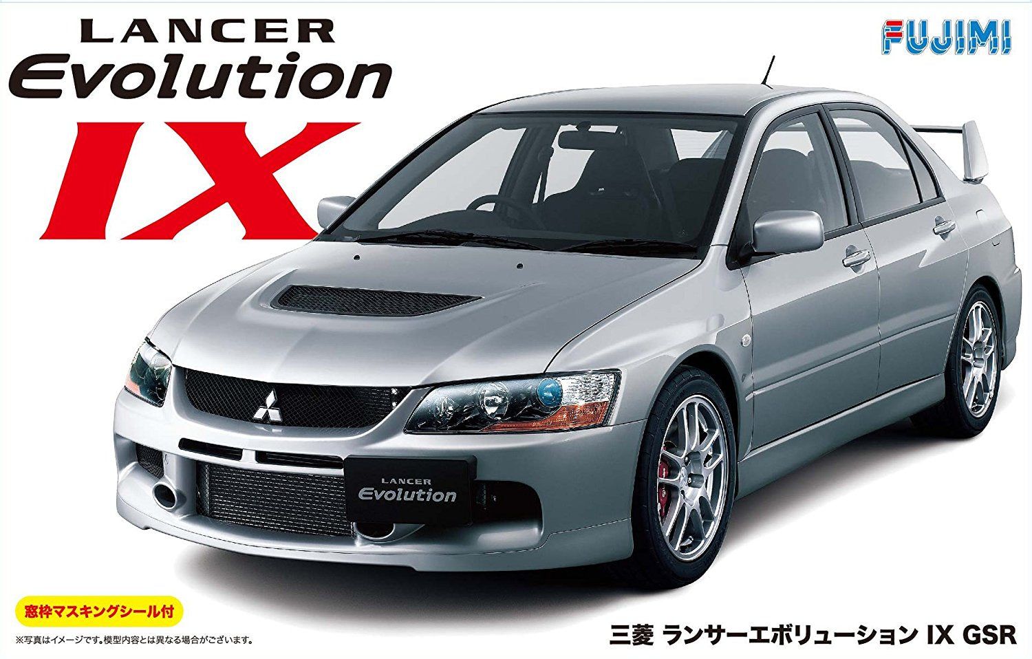 Fujimi 1/24 Mitsubishi Lancer Evolution IX GSR w/Window Frame Masking - BanzaiHobby