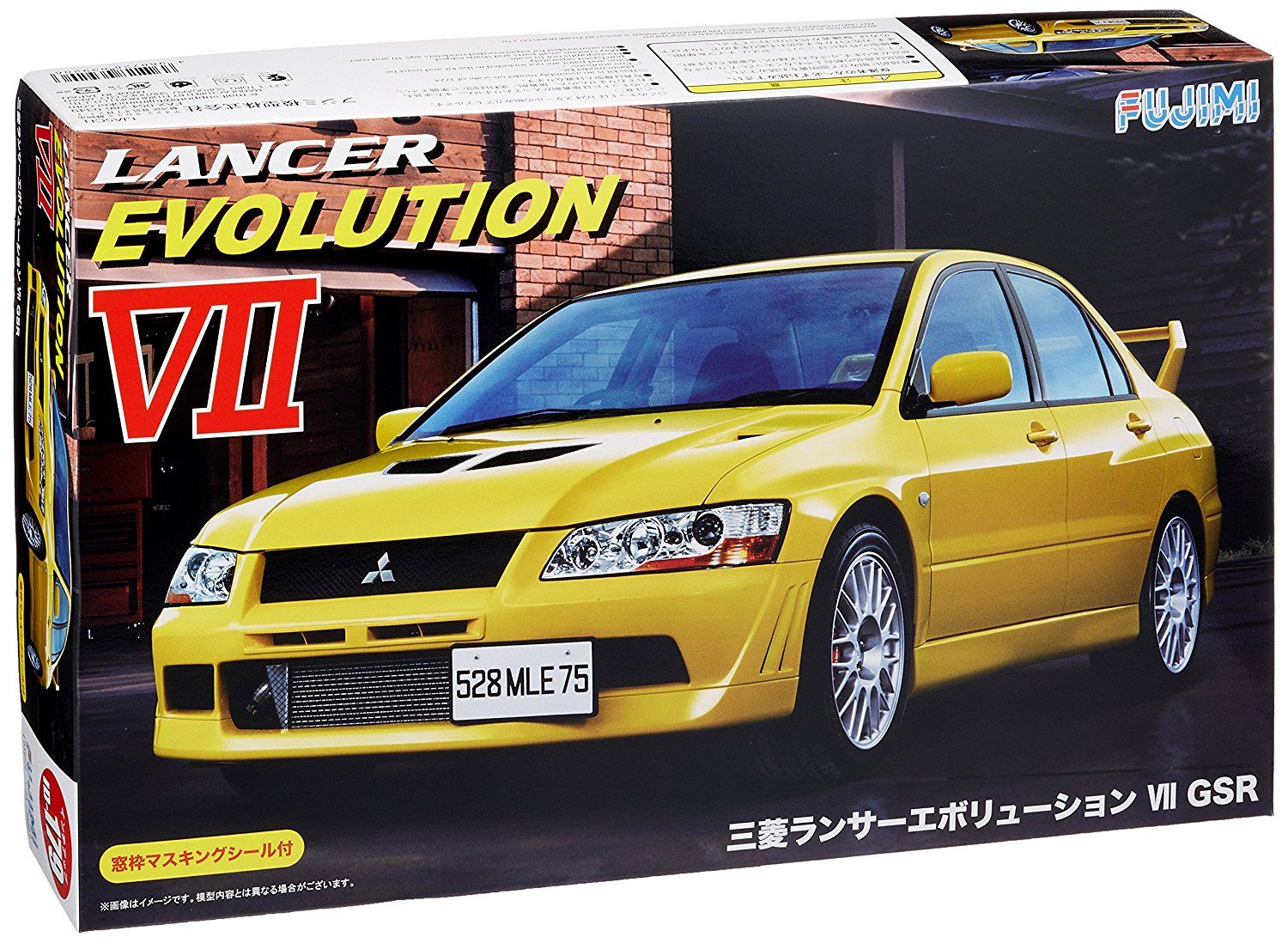 Fujimi 1/24 Mitsubishi Lancer Evolution VII GSR w/Window Frame Masking - BanzaiHobby