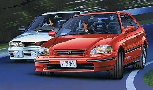 Fujimi Miracle Civic SIRII w/Window Frame Masking - BanzaiHobby
