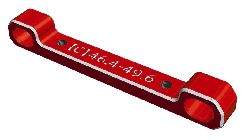 Wrap-Up Next 0688-FD Dual Face Suspension Mount C (red/46.4-49.6mm) - BanzaiHobby