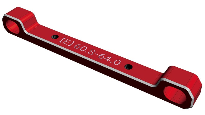 Wrap-Up Next 0691-FD Dual Face Suspension Mount E (red/60.8-64.0mm) - BanzaiHobby