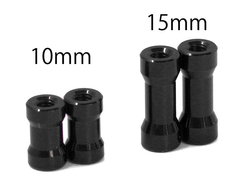 Wrap-Up Next 0840-FD Round Shape Aluminum Post 15mm (Black/2pcs)