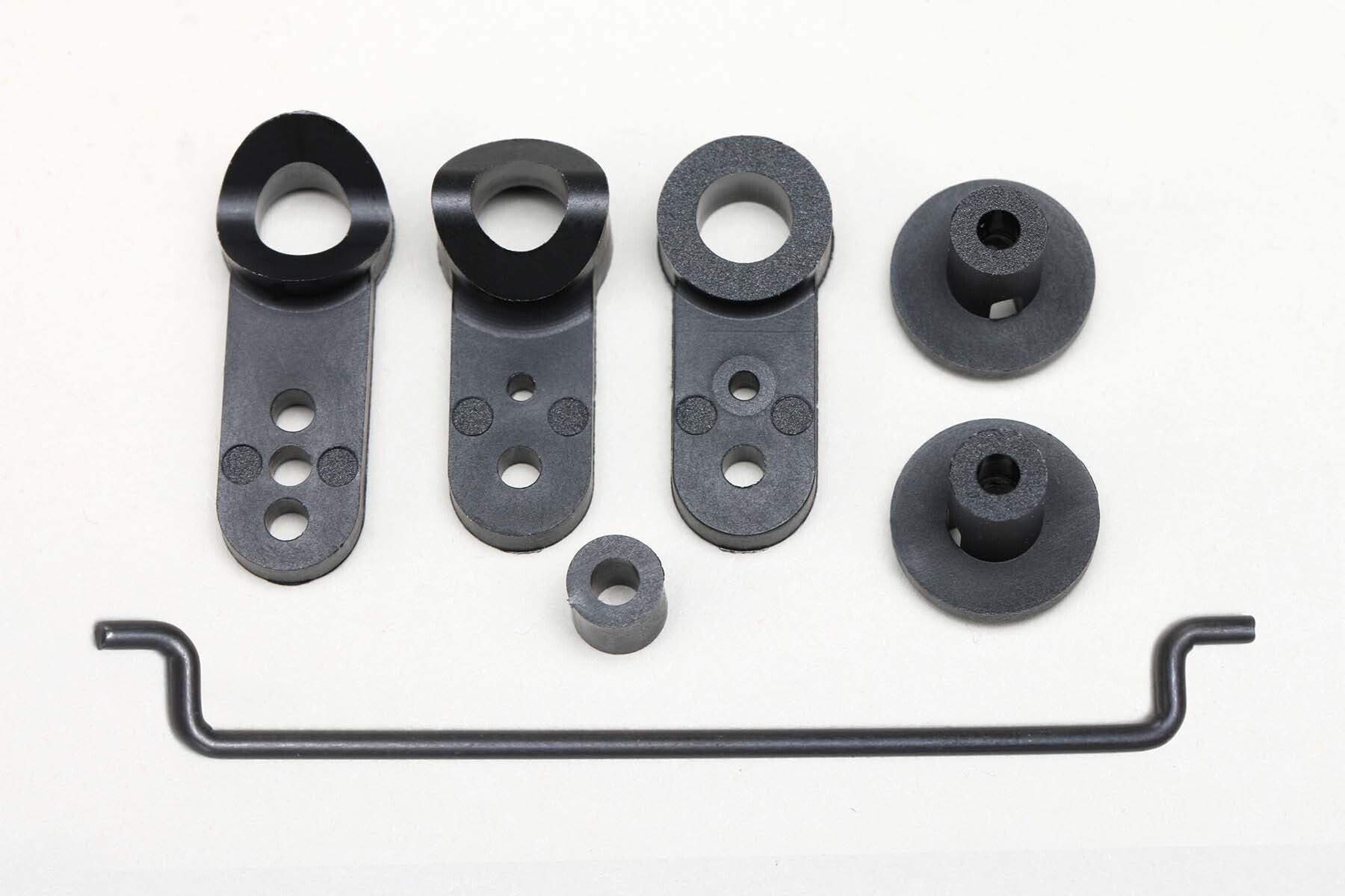 (PO FEB 2026) Yokomo YZ-202B Servo Saver/Wing Mount (Black) for Works'91 TeamSpec - BanzaiHobby