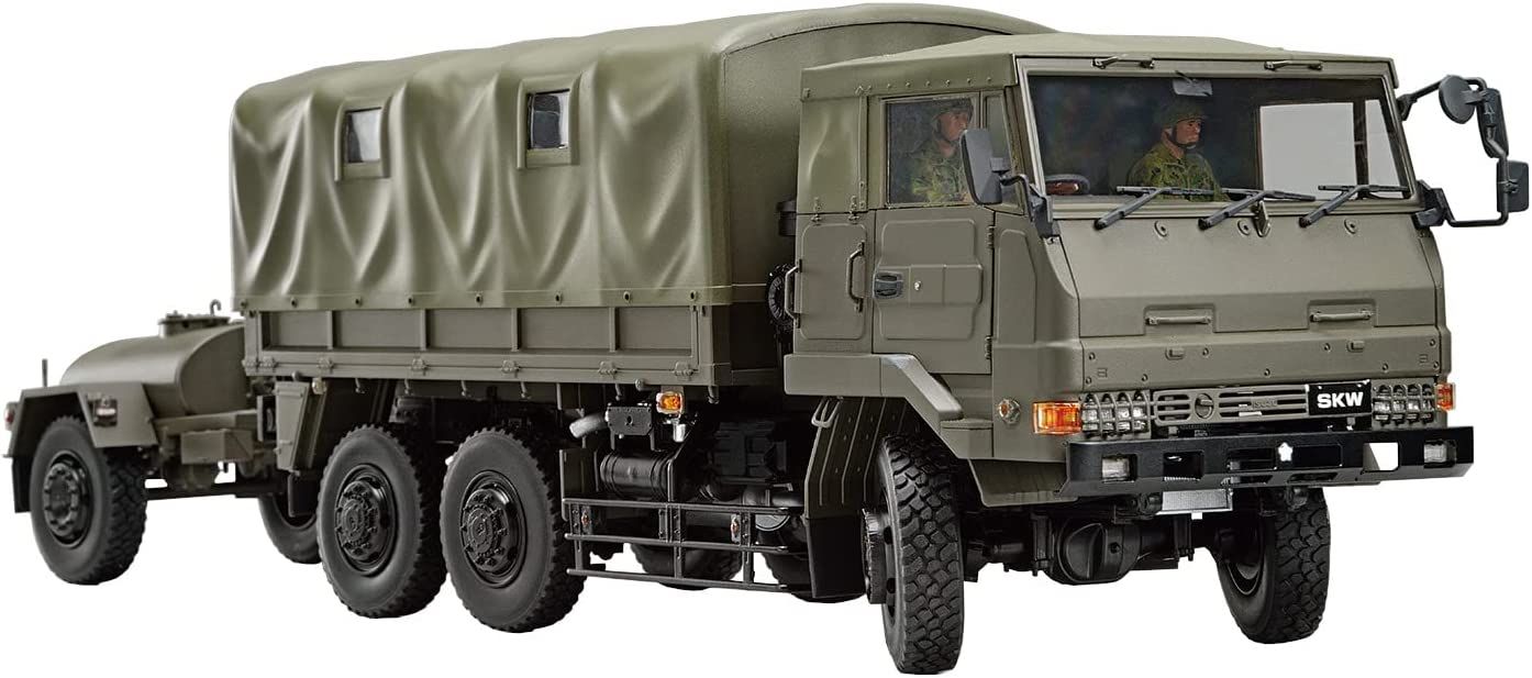 Aoshima 3 1/2t Truck (SKW-476) w/Yagai Suigu `Field Cooker` (22kai) & 1t - BanzaiHobby