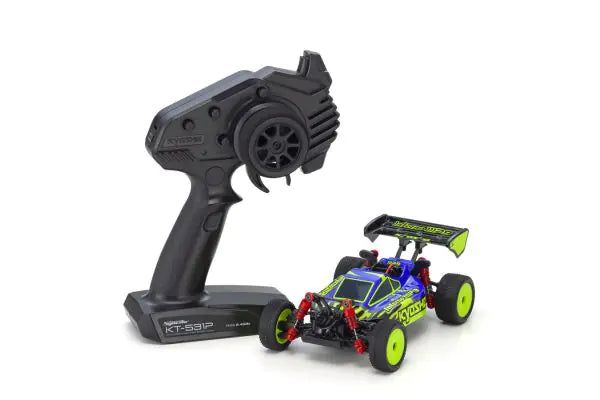 Kyosho 32093BLY MINI-Z Buggy Ready set INFERNO MP9 TKI Blue / Yellow - BanzaiHobby