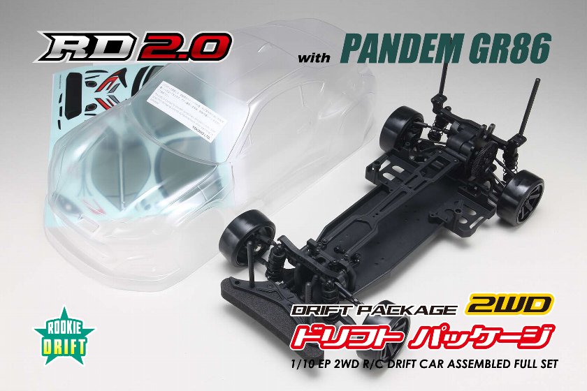 Yokomo DP-GR86 PANDEM GR86 body (clear) with RD2.0 Assembly kit - BanzaiHobby