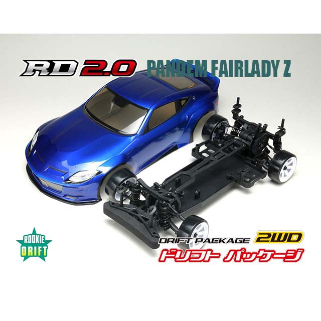 Yokomo DP-RZ34BL Drift Package 2WD Nissan Fairlady Z (RZ34) Body Assembly Kit Blue (pre-cut) - BanzaiHobby