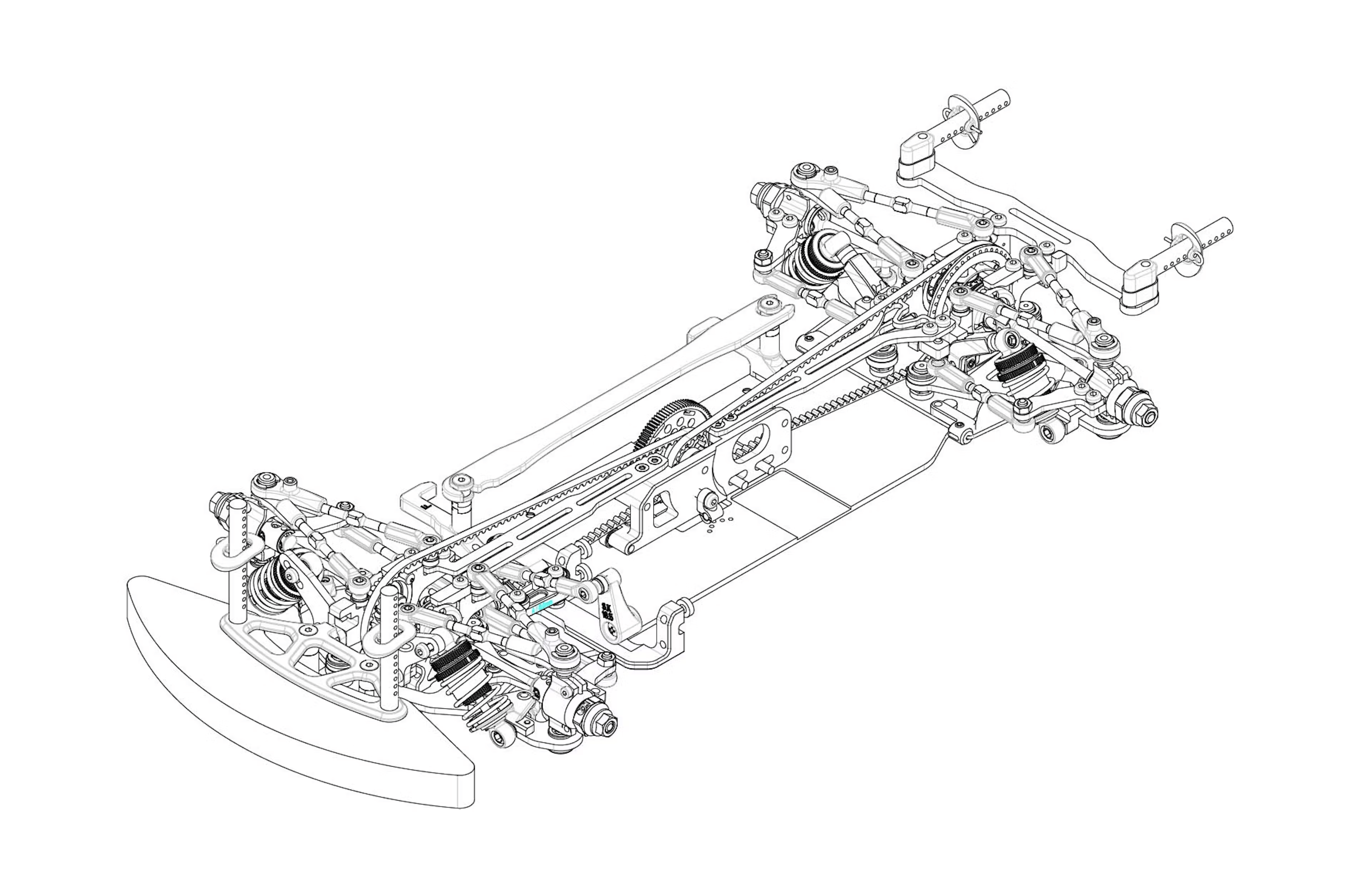 Yokomo MSR-020 Master Speed MS2.0 Graphite Chassis - BanzaiHobby