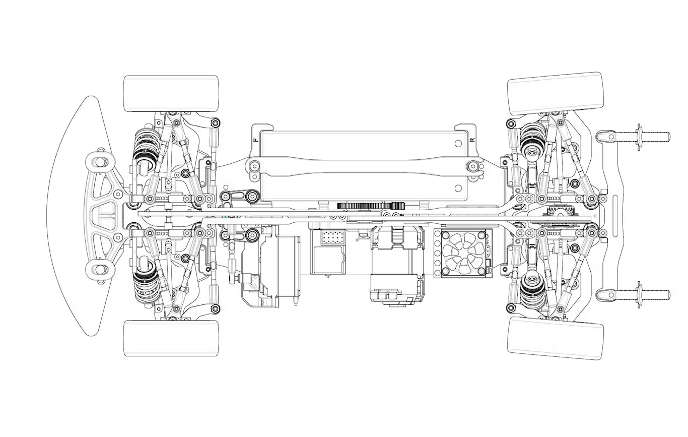 Yokomo MSR-020 Master Speed MS2.0 Graphite Chassis - BanzaiHobby