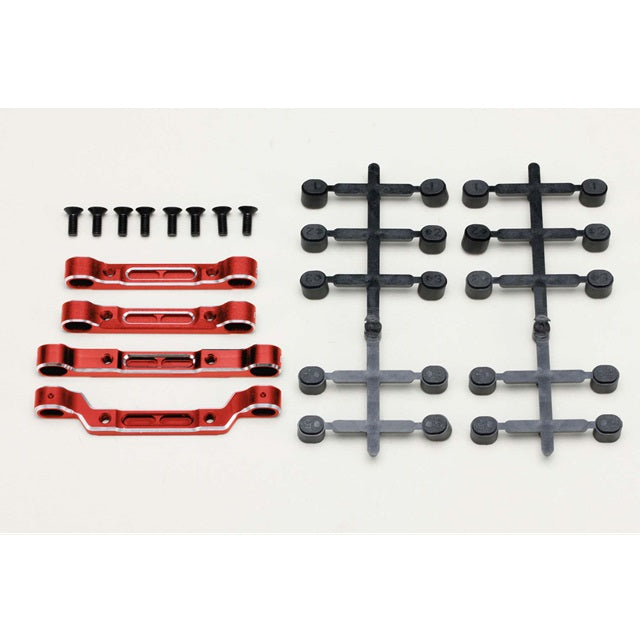 Yokomo RD-301ASR Aluminum Adjustable Suspension Mount Set Red (for RD2.0) - BanzaiHobby