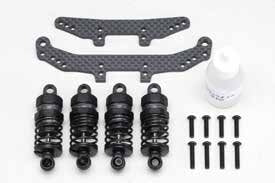 Yokomo RSR-010-1 Rookie Speed RS1.0 Aluminum Short Shock Kit with Conversion - BanzaiHobby