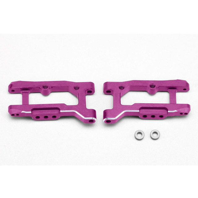 Yokomo Y2-P08RAW Aluminum rear H arm weight spec(purple) - BanzaiHobby
