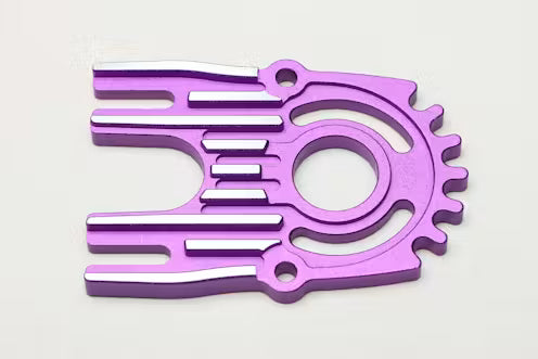 (PO JUN 2026) Yokomo RD-304P Aluminum Heatsink Motor Mount (Purple)
