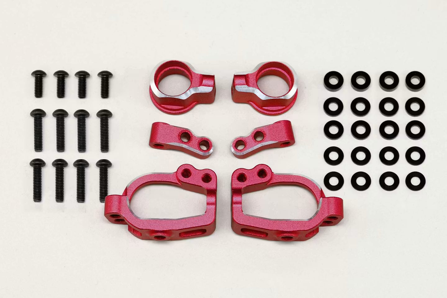 (PO JUN 2026) Yokomo RD-415SAR Aluminum Adjustable Front ST Block (Red)