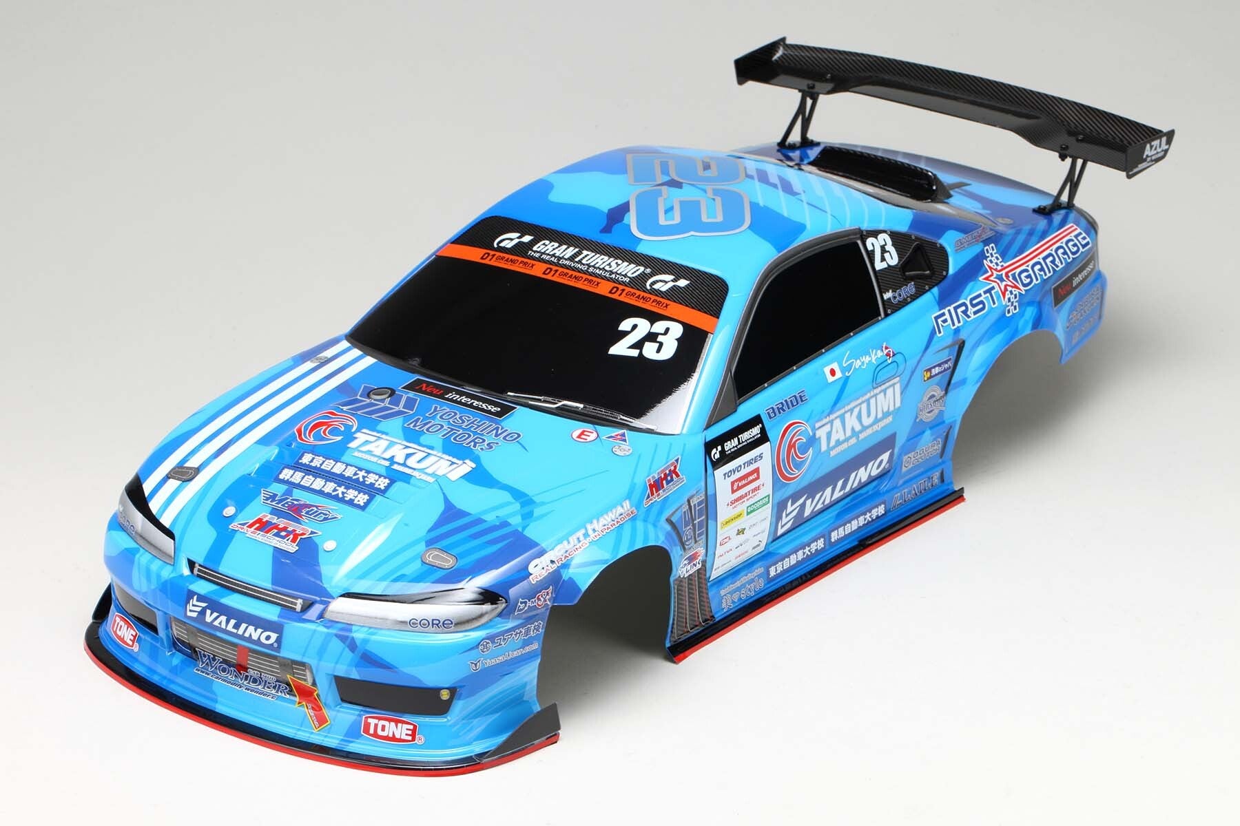 (PO MAR 2026) Yokomo SD-MS15BLB Mercury SAYAKA Special S15 Painted/Pre-cut Drift Body - BanzaiHobby