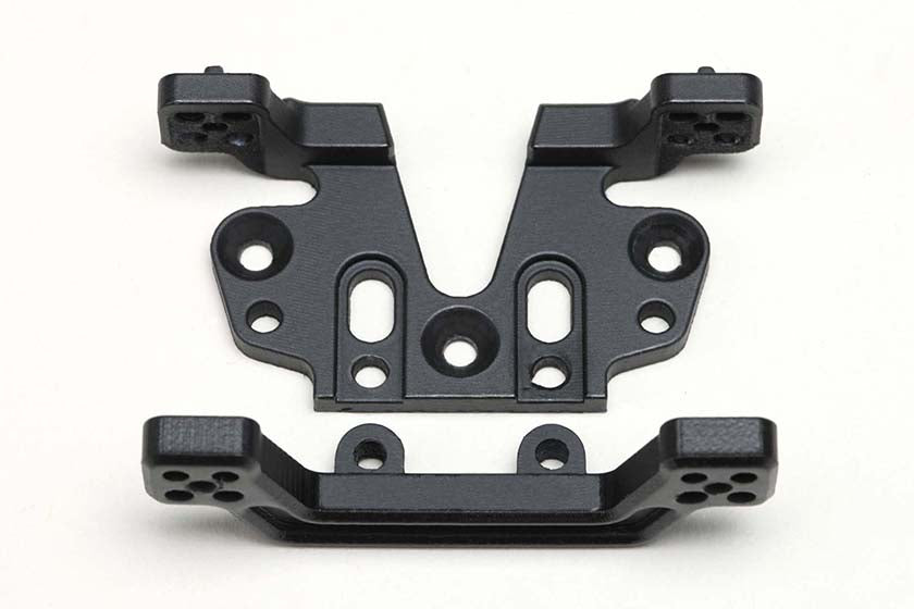 Yokomo MD-202FR Aluminum upper arm mounts for MD1.0LTS (front/rear) - BanzaiHobby