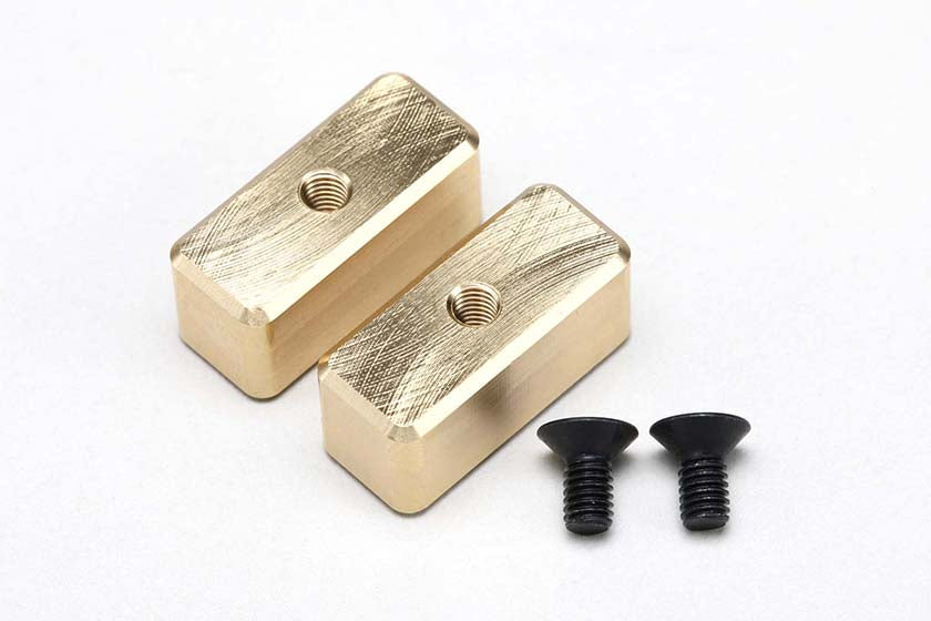 Yokomo MS-BWF10 Brass front weight for MS1.0 (10g x 2) - BanzaiHobby