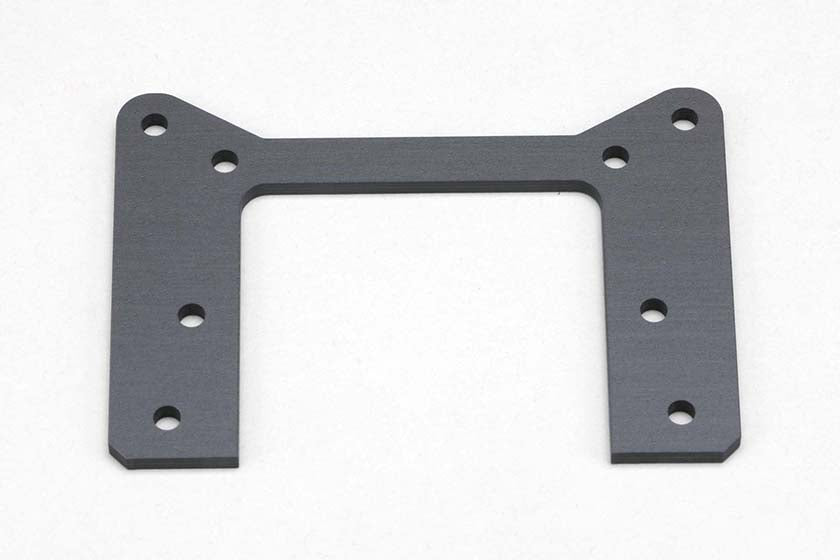 Yokomo YZ-017G Matte graphite front shock tower for YZ-870c Super Dog Fighter - BanzaiHobby