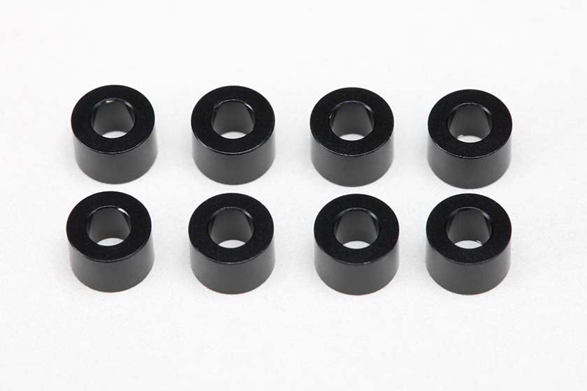 Yokomo ZC-A3640B 3x6x4.0mm Aluminium Spacer (8pcs/Black) - BanzaiHobby